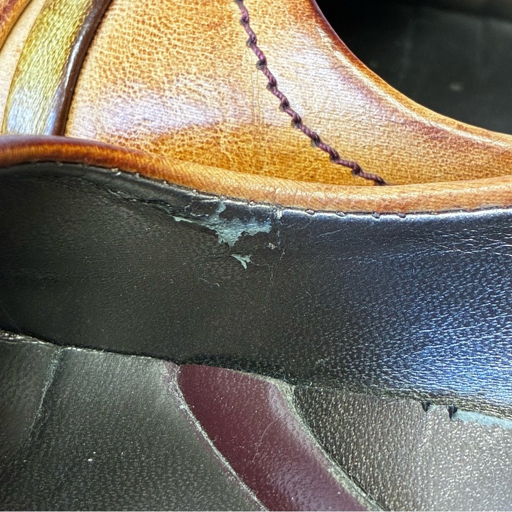 Tradition Rosie Distressed Whisky Slip On Shoes - Picture 16 of 16